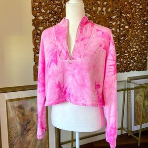 Cropped tie-dye Sweatshirt